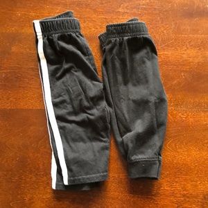 2 pairs 6-9m garanimals baby sweatpants
